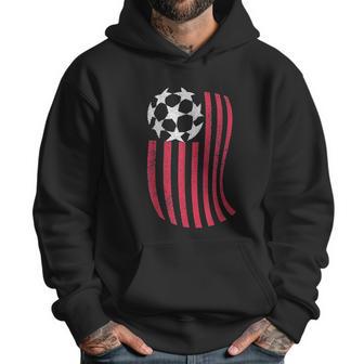 Usa National Flag With Soccer Ball Distressed Gift Men Hoodie | Favorety DE