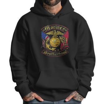 Usmc Marines Double Flag Men Hoodie | Favorety CA