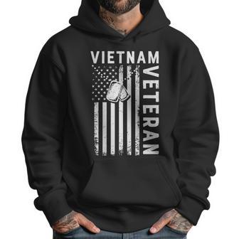 Vietnam Veteran 2022 Black White Great Flag Men Hoodie | Favorety CA