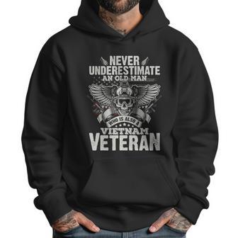 Vintage Us Flag Vietnam Veteran Fathers Day Grandfather Gift Graphic Design Printed Casual Daily Basic Men Hoodie | Favorety DE