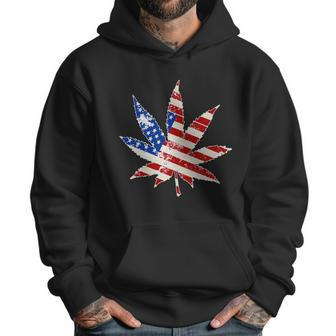 Vintage Weed American Flag 420 Men Hoodie | Favorety