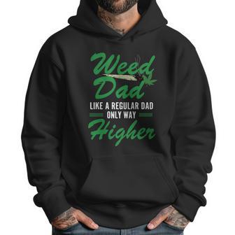 Vintage Weed Dad Like A Regular Dad Only Way Higher Fathers Day Men Hoodie | Favorety AU