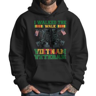 I Walked The Walk Vietnam Veteran American Flag Veterans Day Men Hoodie | Favorety CA