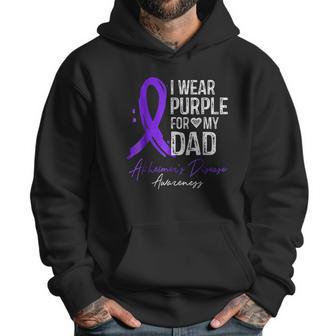 I Wear Purple For My Dad Alzheimer Disease Awareness Men Hoodie | Favorety UK