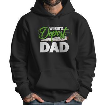 Weed Worlds Dopest Dad Funny Leaf Fashion Graphic Design Printed Casual Daily Basic Men Hoodie | Favorety CA