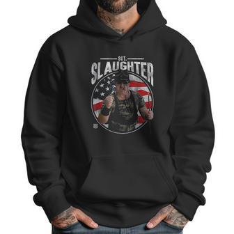 Wwe Sgt Slaughter With Flag Men Hoodie | Favorety UK