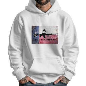 Come And Take It Ar 15 Rifle Texas Flag Men Hoodie | Favorety