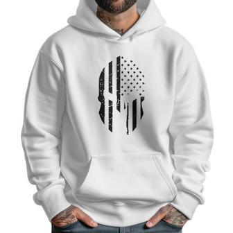 Black American Flag In Spartan Men Hoodie | Favorety DE