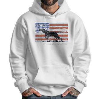 Country Life Outfitters Pointer Dog Americaan Flag Men Hoodie | Favorety CA