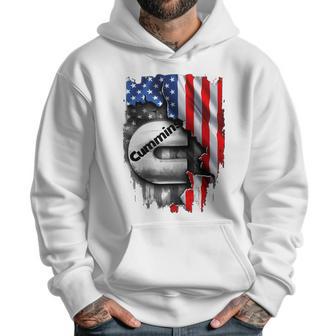 Cummins Engine Diesel American Flag Pariots Men Shir Men Hoodie | Favorety