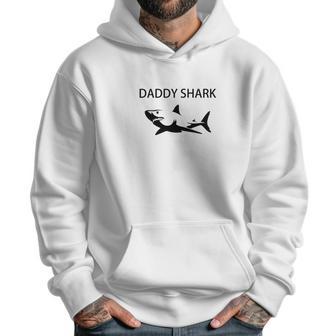 Mens Daddy Shark Funny Fathers And Grandpa Men Hoodie | Favorety AU