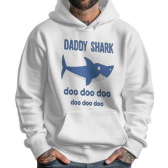 Daddy Shark Lovely Boy Dad Birthday Gifts Men Hoodie | Favorety