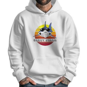 Daddy Shark On Vintage Sunset Men Hoodie | Favorety