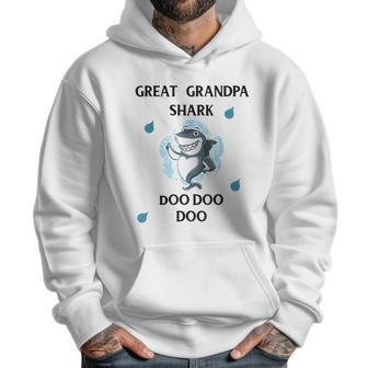 Great Grandpa Gift Shark Doo Doo Doo Men Hoodie | Favorety