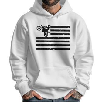 Motocross Braaap Vintage Usa American Flag Men Hoodie | Favorety CA