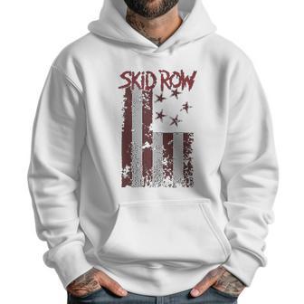 Skid Row Distressed Print Flag Men Hoodie | Favorety AU