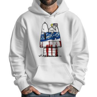 Snoopy Woodstock House American Flag 4Th Of July Independence Day Shirt Men Hoodie | Favorety