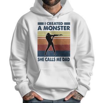 Vintage I Created A Monster Shooting She Calls Me Dad 2020 Men Hoodie | Favorety CA