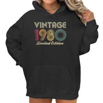 1980 40Th Birthday Gift Vintage Limited Edition Men Women Raglan Baseball Tee Women Hoodie | Favorety UK