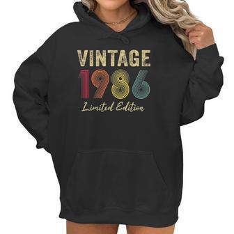 Womens 36 Years Old Gifts Vintage 1986 Limited Edition 36Th Birthday Women Hoodie | Favorety AU