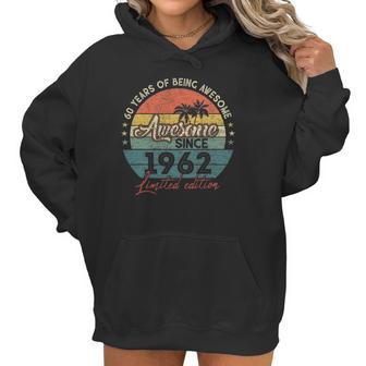 60 Years Of Being Awesome 60 Birthday Gifts 60 Years Old Women Hoodie | Favorety AU