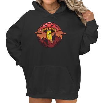 Alien Ufo Space Aliens Spaceship Kiffen Joint Mushrooms Shirt Women Hoodie | Favorety DE