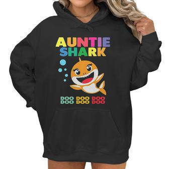 Auntie Shark Doo Doo Doo Family Gift Women Hoodie | Favorety AU