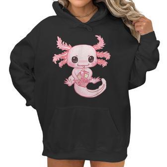 Axolotl Pastel Goth Strawberry Milk Shake Anime Aesthetic Men Women T-Shirt Graphic Print Casual Unisex Tee Women Hoodie | Favorety DE