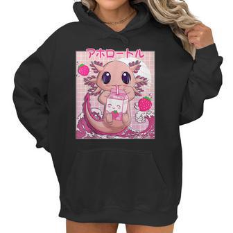 Axolotl Pastel Goth Strawberry Milk Shake Anime Aesthetic V2 Men Women T-Shirt Graphic Print Casual Unisex Tee Women Hoodie | Favorety CA