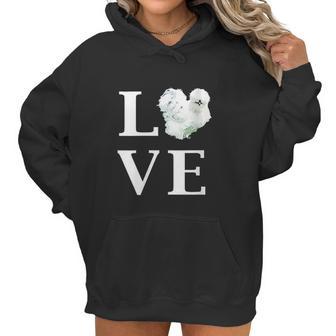 Backyard Silkie Chicken Love Women Hoodie | Favorety