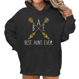 Bae Best Aunt Ever Arrows Logo Women Hoodie | Favorety