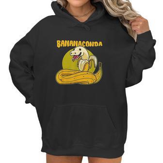 Bananaconda Anaconda Python Cute Snake With Banana Pyjama Women Hoodie | Favorety UK