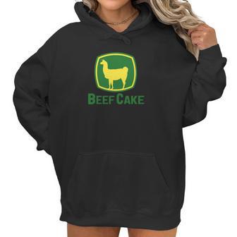 Beefcake Merchandise Googan Squad Beef Cake Llama Women Hoodie | Favorety CA