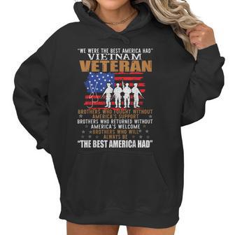 We Were The Best America Had Vietnam Veteran Brothers Who Men Women T-Shirt Graphic Print Casual Unisex Tee Women Hoodie | Favorety AU