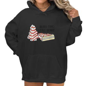 Womens Blood Type Little Debbie Inspired Tree Snack Cake Women Hoodie | Favorety CA