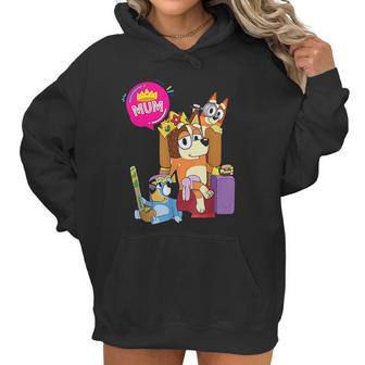 BLuey Mom Dad Funny For Fathers Day Women Hoodie | Favorety CA