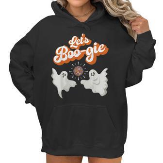 Lets Boo-Gie Retro Disco 70S Ghosts Lets Boogie Halloween Men Women T-Shirt Graphic Print Casual Unisex Tee Women Hoodie | Favorety UK