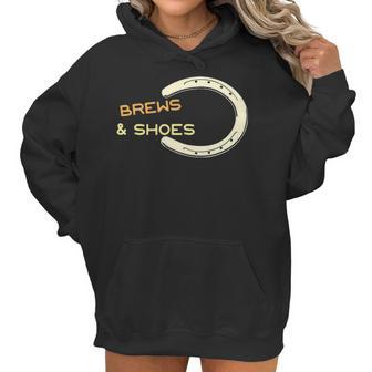 Brews And Shoes Horseshoe Ringer Pitching Bbq Women Hoodie | Favorety AU