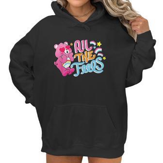 Care Bears Cheer Bear Hearts And Rainbows Women Hoodie | Favorety DE