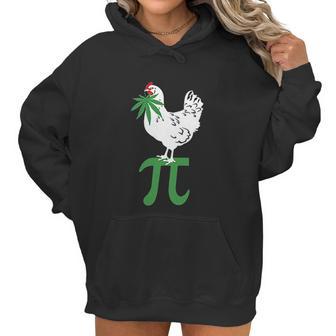 Chicken Pot Pie Marijuana Cannabis Funny Pi 420 Women Hoodie | Favorety CA