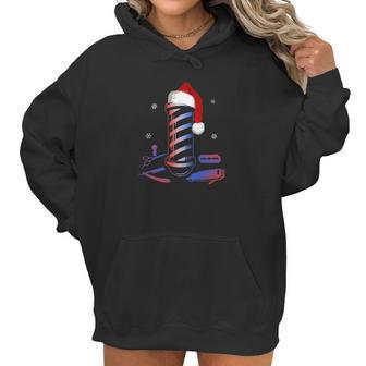 Christmas Barber Pole Funny Haircut Comb Blade Beard Women Hoodie | Favorety