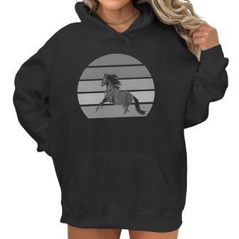 Classic Fine Horse Logo Women Hoodie | Favorety