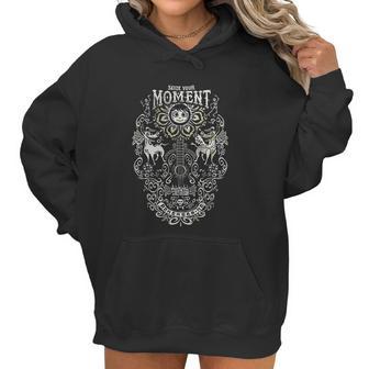 Coco Seize Your Moment Guitar Line Art Women Hoodie | Favorety