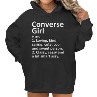 Womens Converse Girl Tx Texas Funny City Home Roots Gift Women Hoodie | Favorety DE