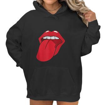 Cool Lips Bite Kiss Me Red Lips Mothers Day Gift Women Hoodie | Favorety UK