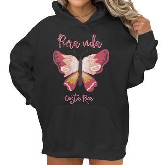 Costa Rica Butterfly Pura Vida Souvenir Women Hoodie | Favorety AU