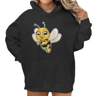 Cute Honey Bee Lover Illustration Gift Beekeeping Love Women Hoodie | Favorety