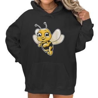 Cute Honey Bee Lover Illustration Gift Beekeeping Love Gifts Women Hoodie | Favorety UK