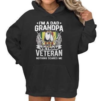 A Dad Grandpa And Vietnam Veteran Proud Retired Soldier Gift Women Hoodie | Favorety