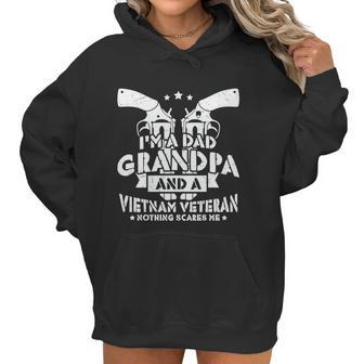 Im A Dad Grandpa And Vietnam War Veteran Retired Soldier Veteran Day Graphic Design Printed Casual Daily Basic Women Hoodie | Favorety AU